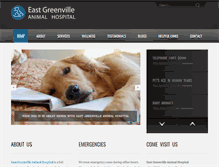 Tablet Screenshot of eastgreenvilleanimalhospital.com